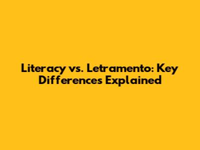 Literacy vs. Letramento: Key Differences Explained