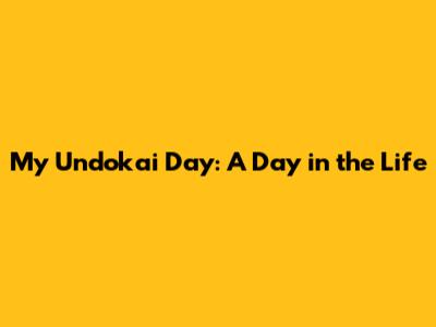 My Undokai Day: A Day in the Life