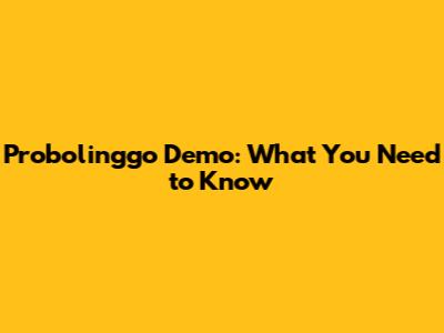 Probolinggo Demo: What You Need to Know