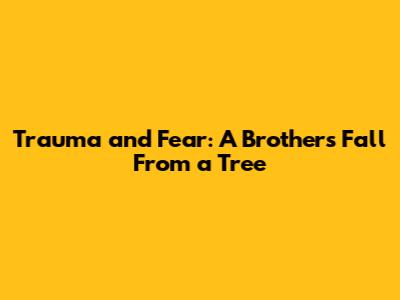Trauma and Fear: A Brother's Fall From a Tree
