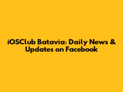 iOSClub Batavia: Daily News & Updates on Facebook